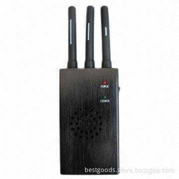 2/3G portable cell phone jammer, 1000 to 1200mA working current